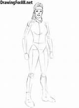 Draw Mortal Kombat Blade Sonya Learn Drawingforall Stepan Ayvazyan sketch template