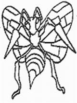 Pokemon Coloring Pages Beedrill Type Poison Ws sketch template