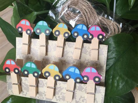 car 120pieces wooden clothes photo paper pegs pin