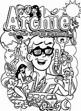 Coloring Archie Pages Comics Hippie Wecoloringpage sketch template