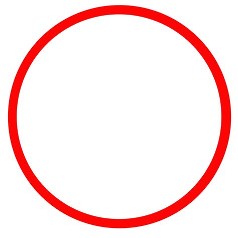 red circle outline clipart   cliparts  images  clipground