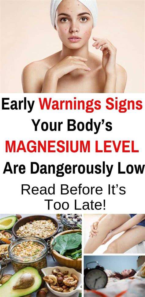 early warnings signs your body s magnesium levels are dangerously low