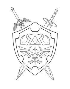 hylian shield template  maxm shield drawing shield template