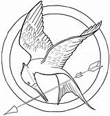 Hunger Mockingjay Katniss Panem Tribute Mocking Everdeen Sketch Peeta Zeichnungen sketch template