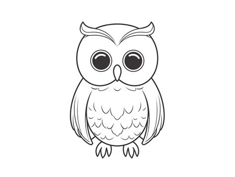 cute smiling elf owl coloring page coloring page