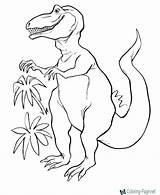 Dinosaur Coloring Pages Dinosaurs Printable Color Print Kids Animal Rex These Animals Help sketch template