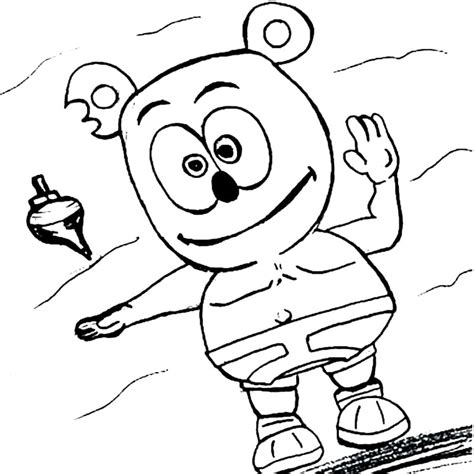 fun gummy bear coloring page  printable coloring pages  kids