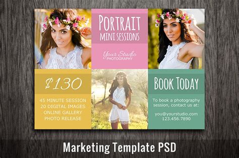 photography template psd template flyer templates creative market