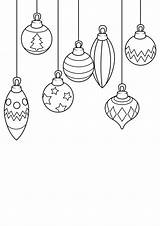 Baubles sketch template