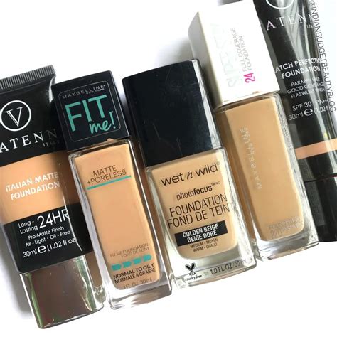 lista  foto fv face makeup foundation  dry skin lleno