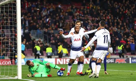 champions league tottenham qualify for round of last 16 after 1 1 draw
