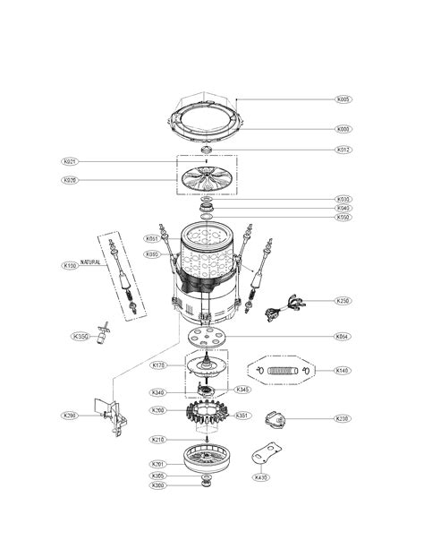 washer parts parts diagram  kenmore washer