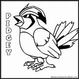 Pokemon Coloring Pages Pidgey Butterfree Kids Printable Printables Word Print Template Activities Puzzles Other Getcolorings Color sketch template