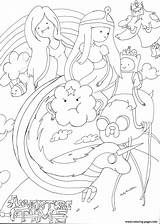 Adventure Time Coloring Pages Kids Printable Cartoon Print Letscolorit Doodle Book Color Info sketch template