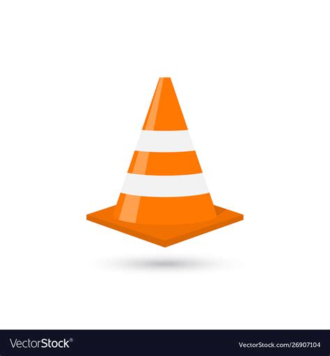 construction traffic cone royalty  vector image