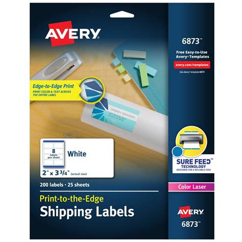 avery  avery color printing label ave ave  office