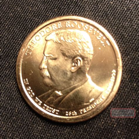 uncirculated  presidential gold dollar coin  theodore roosevelt p