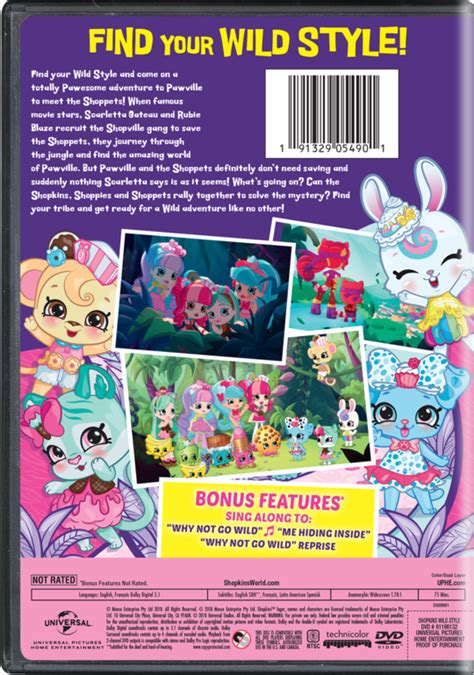 shopkins wild   blu ray dvd digital  demand