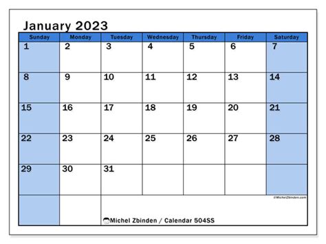 january  printable calendar ss michel zbinden uk