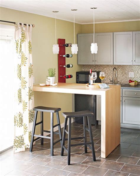 guide  efficient small kitchen design  apartment kitchen bar