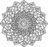 Dover Kaleidoscope Mandalas Kleurplaten Zentangle Doverpublications sketch template