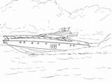 Colorear Lancha Speedboat Schnellboot Zum Ausmalbild Boats Barcos sketch template