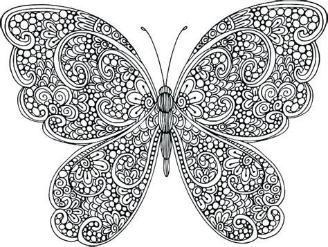 printable butterfly coloring pages  adults  getcoloringscom