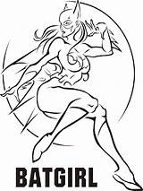 Batgirl Coloring Pages Printable Recommended sketch template