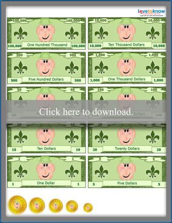 money printable play money template printable play money money template