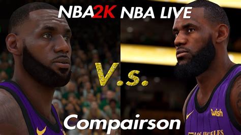 Nba 2k20 Vs Nba Live 19 Official Graphics Comparison And Renders Youtube