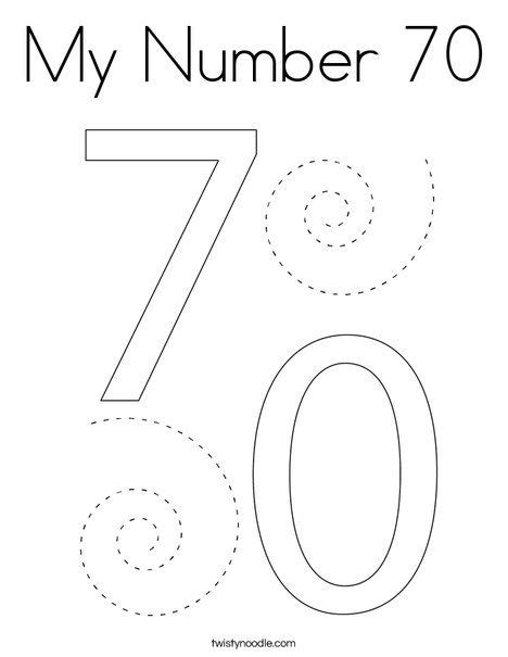 number  coloring page twisty noodle coloring pages math