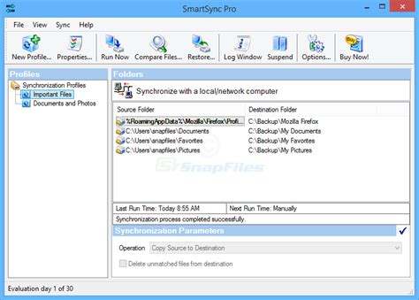 smartsync pro screenshot    snapfilescom