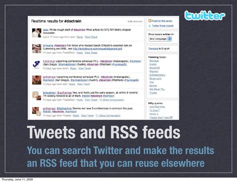tweets  rss feeds