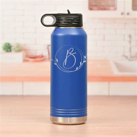 monogram water bottle for her personalized water bottle