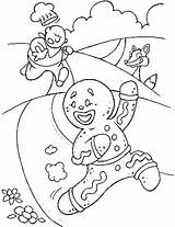 Coloring Pages Gingerbread Man sketch template