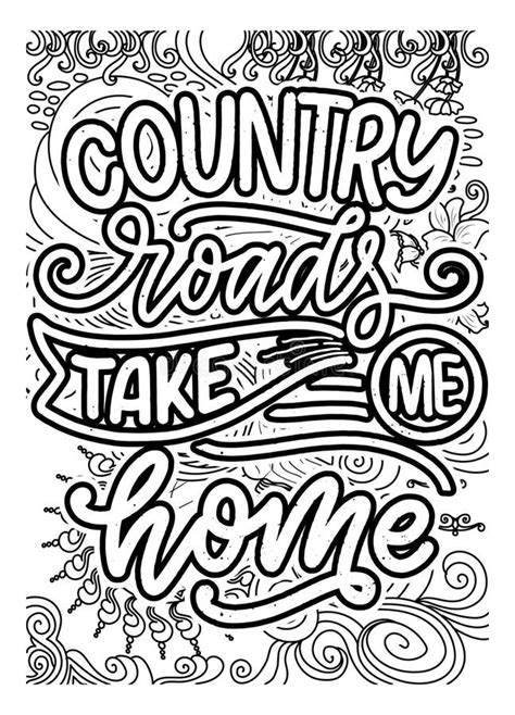 country  inspirational quote coloring pages  adults country