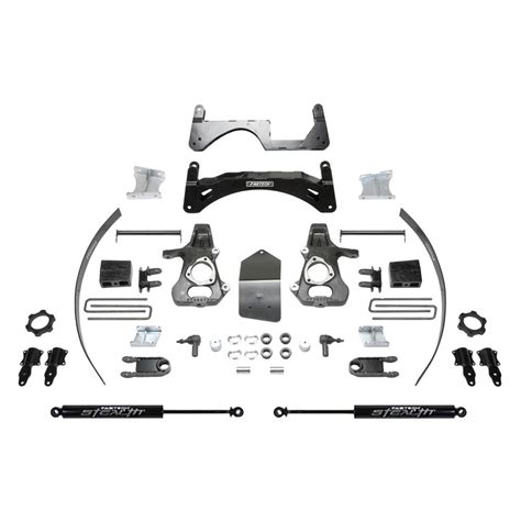 fabtech gmc sierra     basic front  rear suspension lift kit