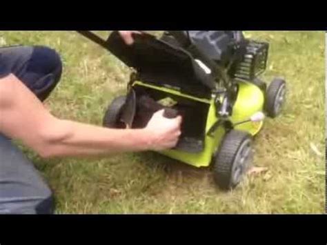 install  mulching plug  ryobi subaru lawn mower rlmsme youtube