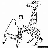 Giraffe Harpsichord Thecolor sketch template