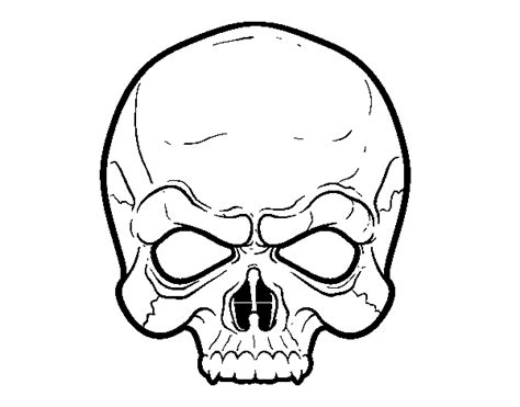skull mask coloring page coloringcrewcom