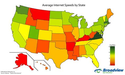 Americas Hot And Cold Spots For Broadband Revealed In New Map • The