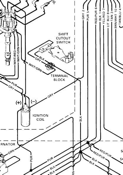 ignition wiring mercruiser  wiring diagram collection