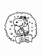 Charlie Peanuts Wreath Woodstock Doghouse Baron 1000 Paradijs sketch template
