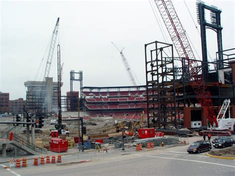 st louis mo the construction of busch stadium photo picture image