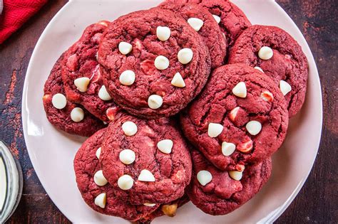 Red Velvet Cookies {with White Chocolate Chips }