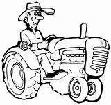 Farmer Tracteur Coloring Agricole Dementia Danieguto Familycrafts sketch template