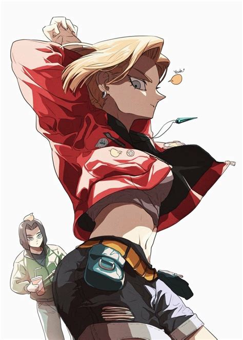 android 17 and android 18 dragón ball pinterest android 18 dragon ball y android