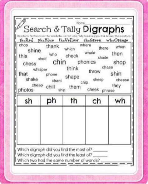 preschool kindergarten phonics worksheets printable  learning