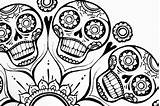 Skulls Caveira Suger Library Colouring Printablecolouringpages sketch template