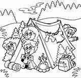 Camping Coloriage Tente La Camp Coloring Pages Sous Enfants Centerblog Les Kids sketch template